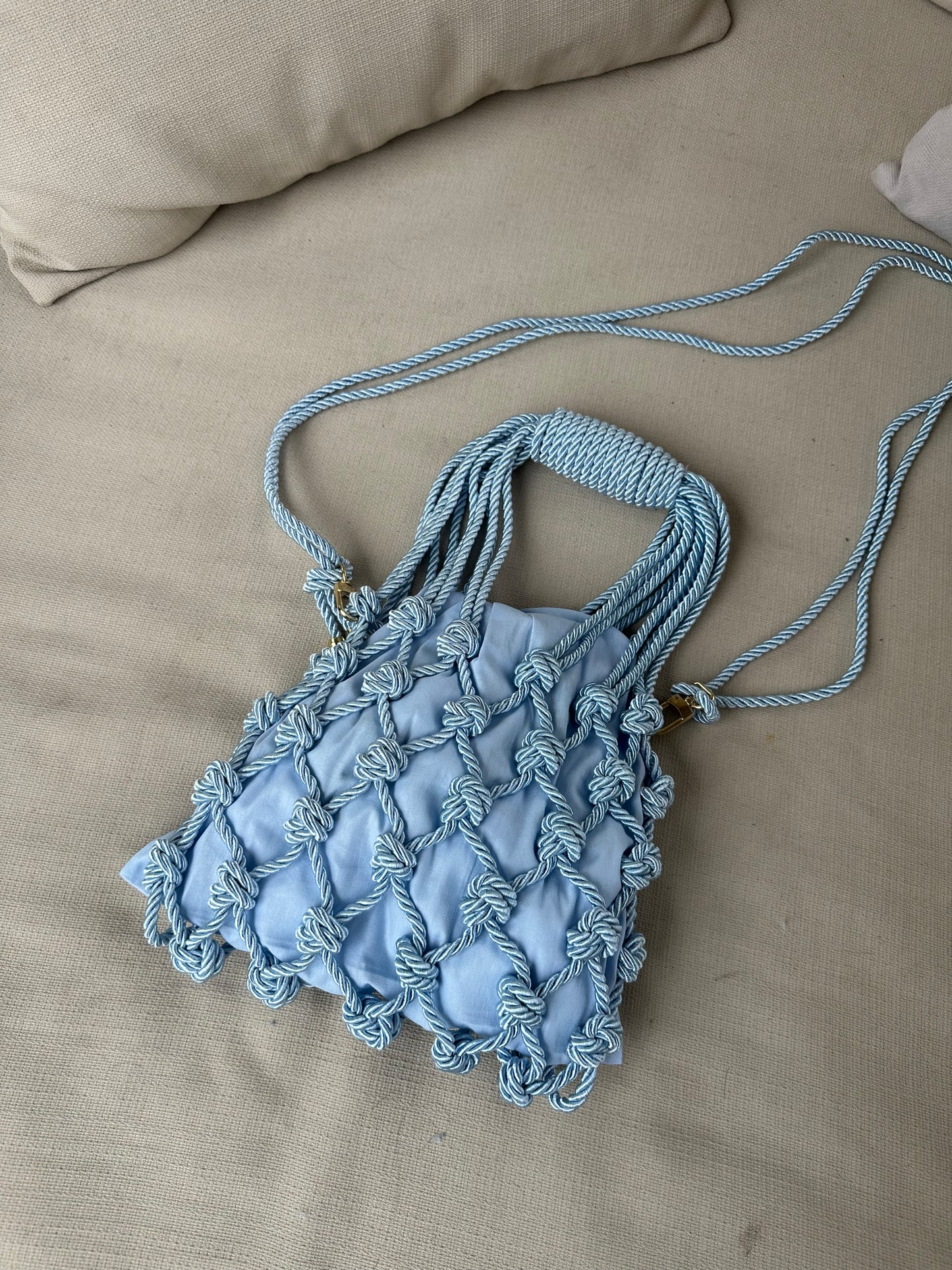 BOLSA EM MACRAMÊ TRANCOSO MAXI