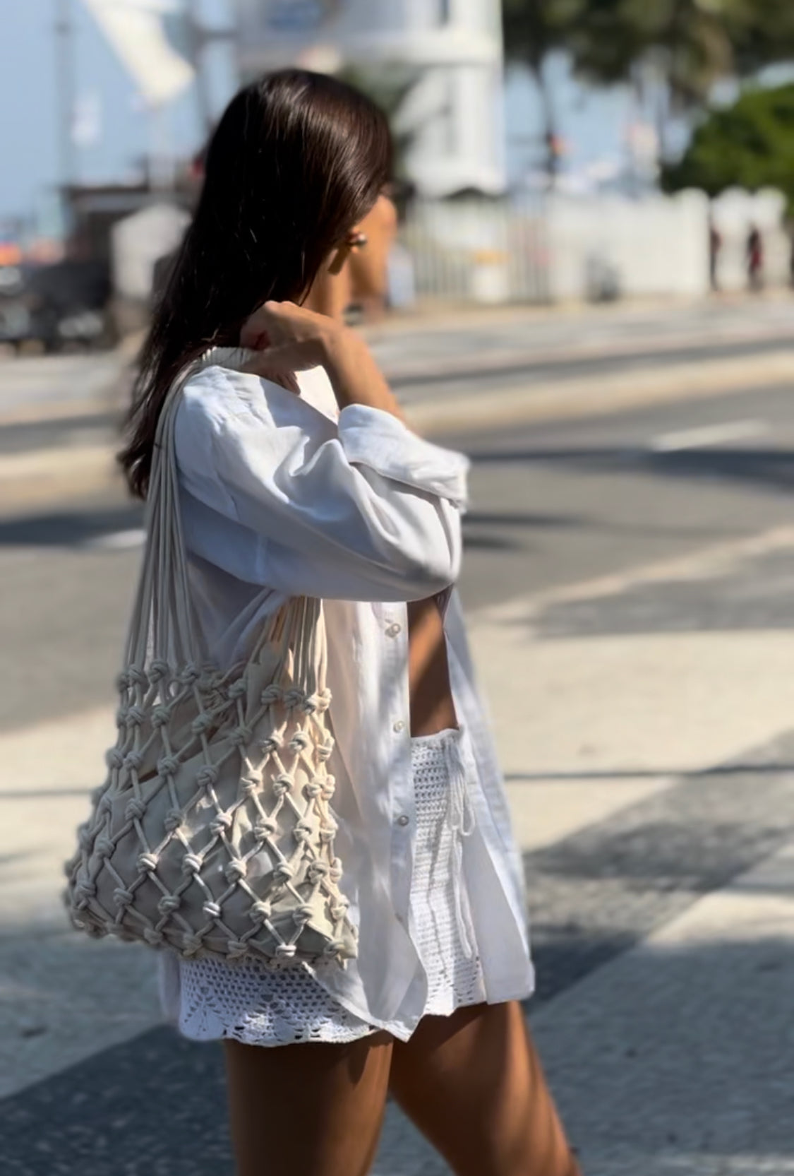 BOLSA EM MACRAMÊ CARAÍVA
