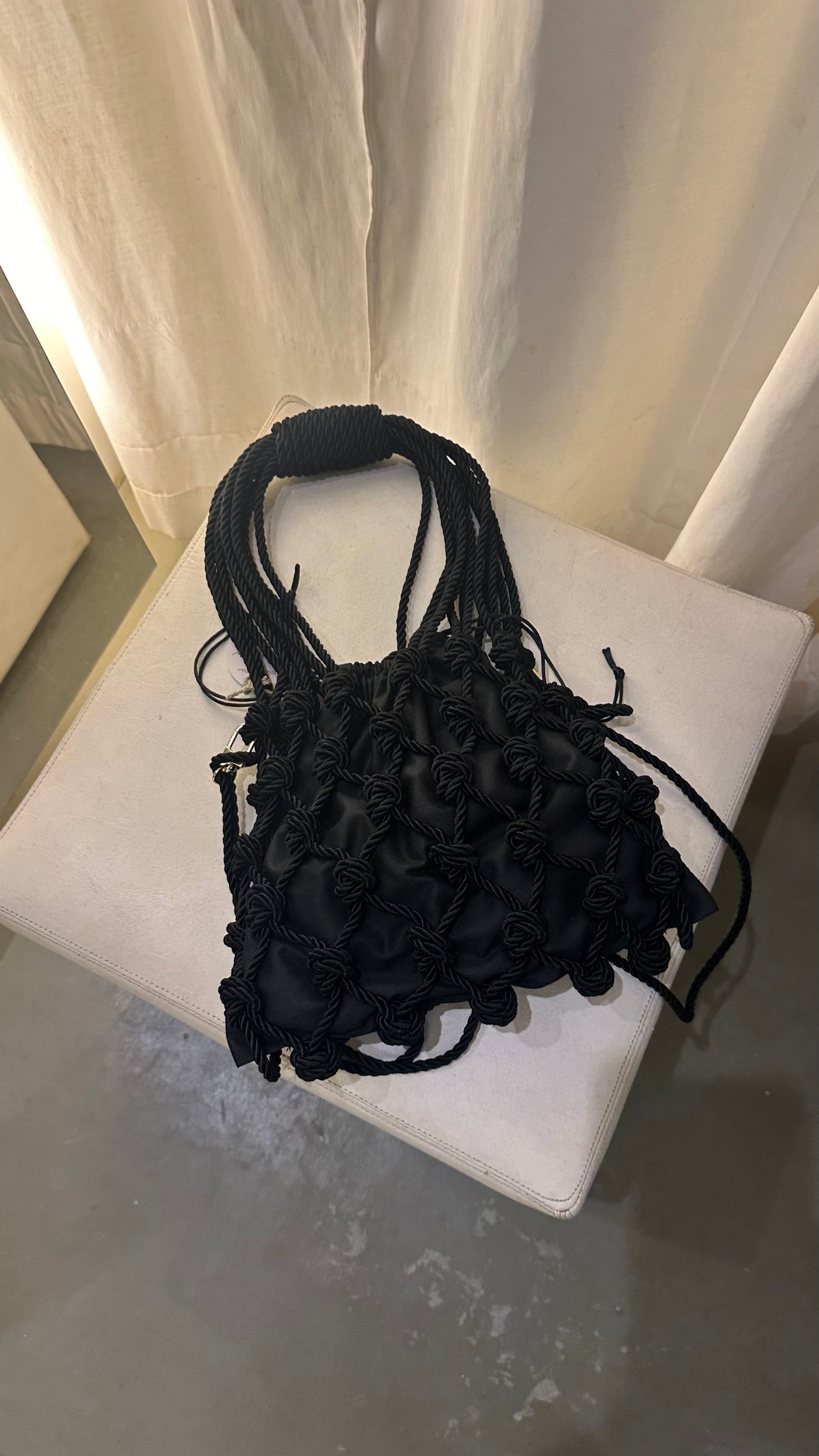 BOLSA EM MACRAMÊ TRANCOSO MAXI