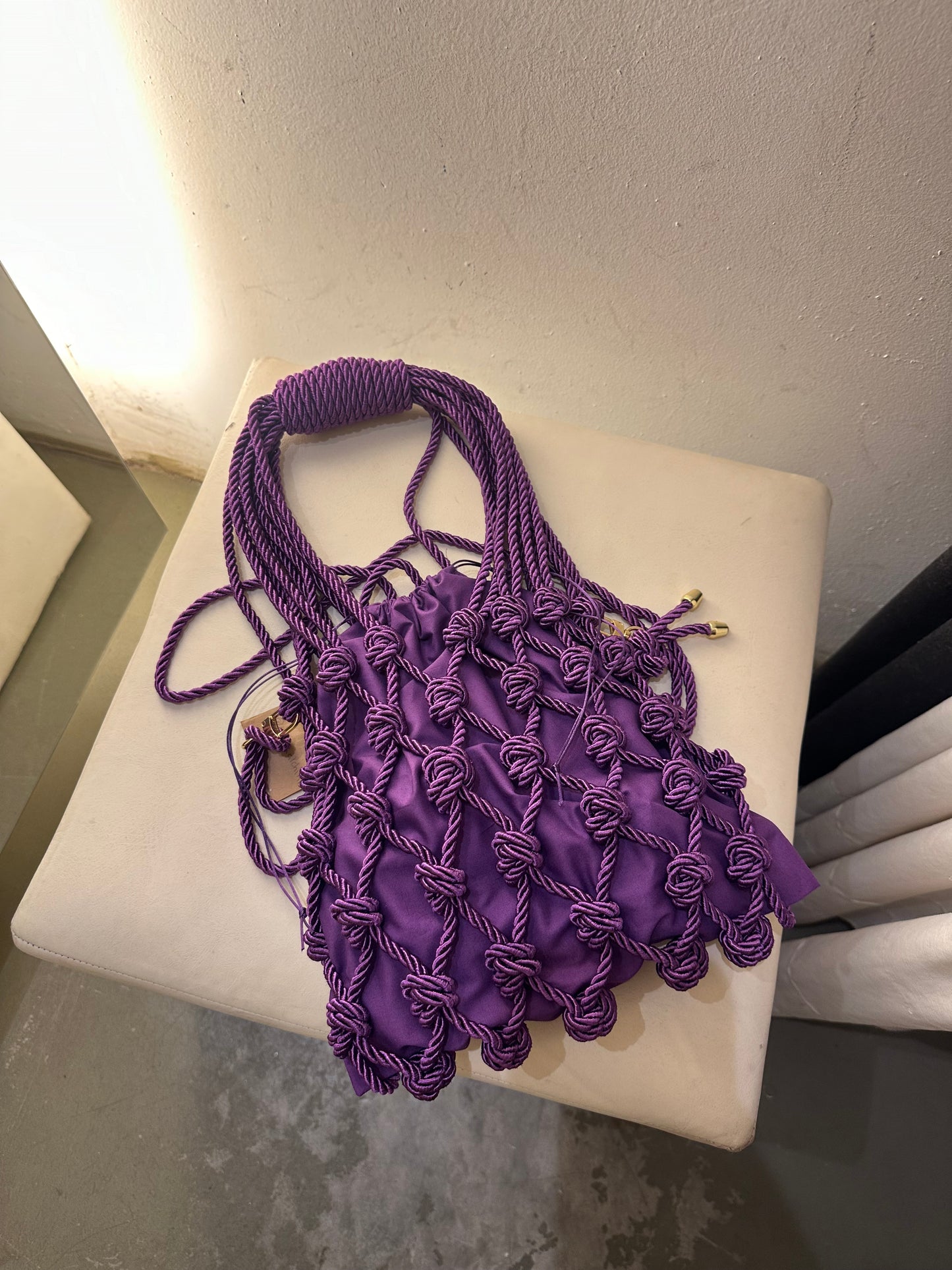 BOLSA EM MACRAMÊ TRANCOSO MAXI