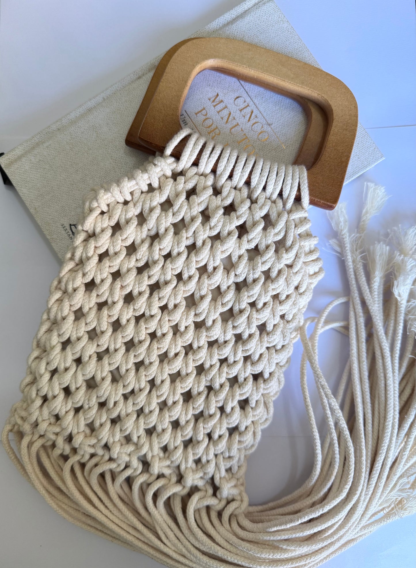 BOLSA EM MACRAMÊ RIO