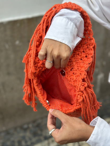 BOLSA IBIZA EM MACRAMÊ