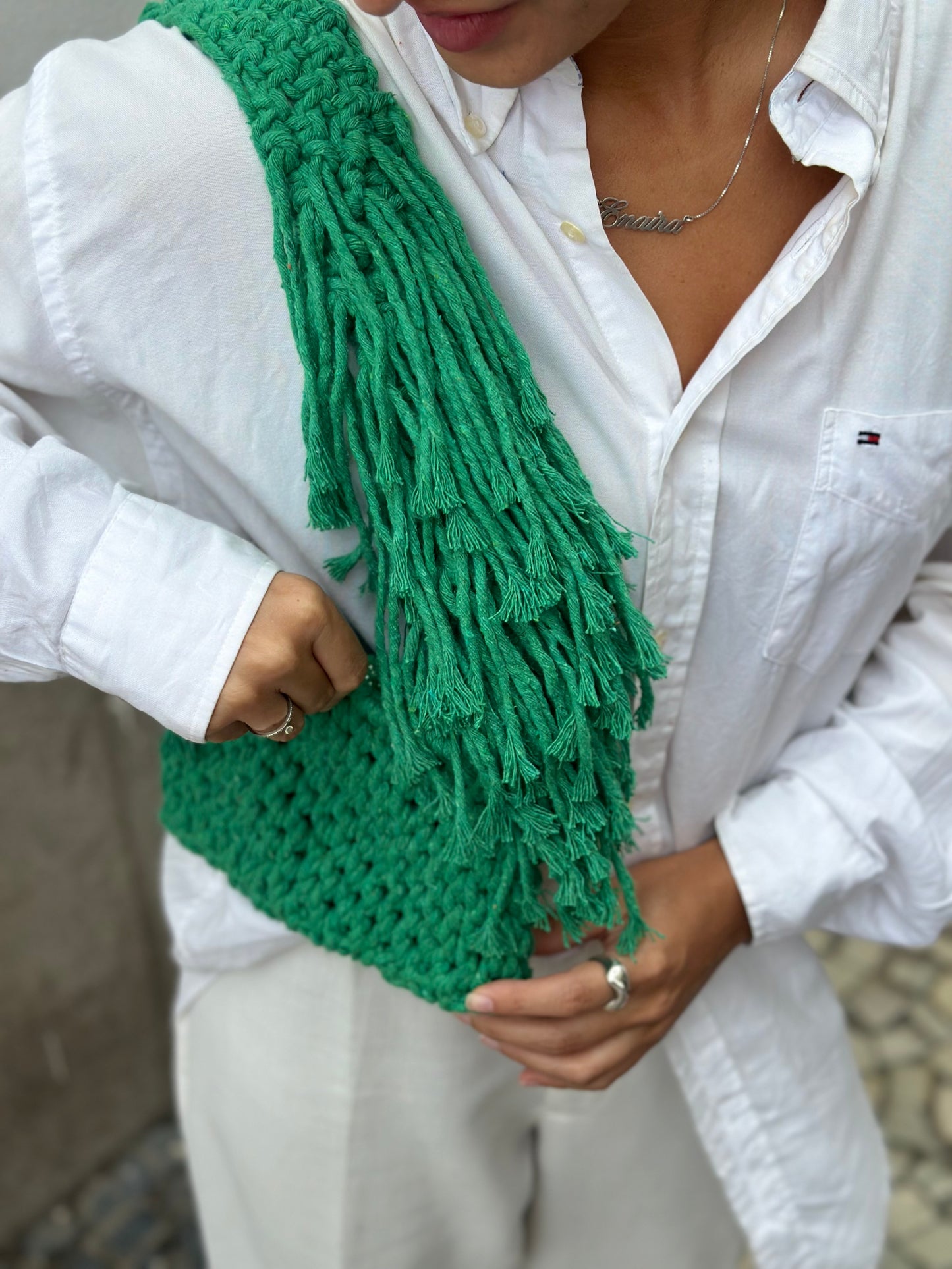 BOLSA IBIZA EM MACRAMÊ