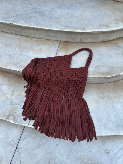 BOLSA EM MACRAMÊ PIPA