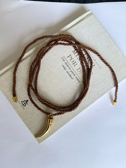 COLAR DENTE DOURADO