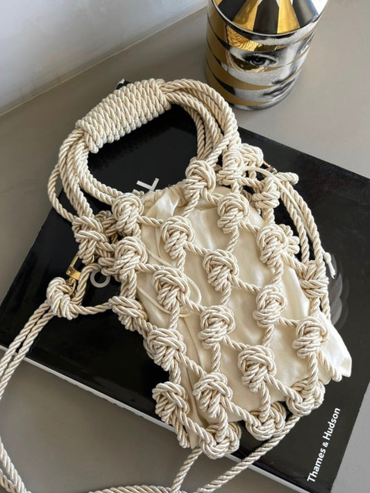 BOLSA EM MACRAMÊ TRANCOSO
