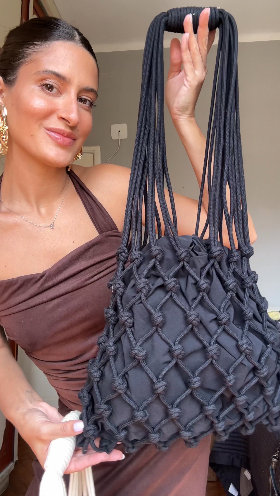 BOLSA EM MACRAMÊ CARAÍVA