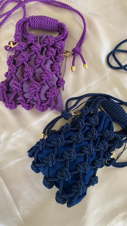 BOLSA EM MACRAMÊ TRANCOSO